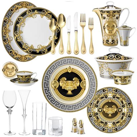 versace set altın|Versace italian dishes.